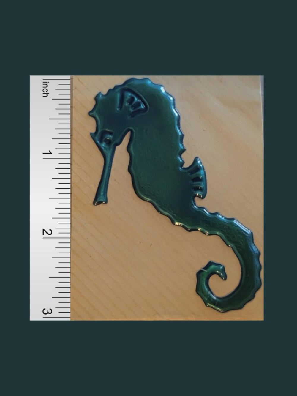 Rare Vintage 80s Mystik “Touch Me Oilies” Seahorse Sensory Sticker